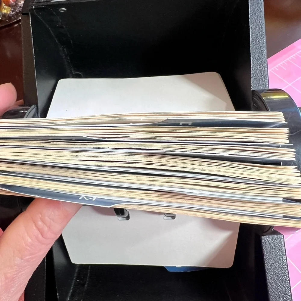 Rolodex Black Rotary Card File - Picture 6 of 7